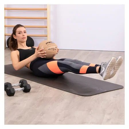 Medizinball aus Leder,  26 cm, 3 kg