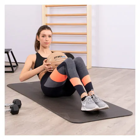Medizinball aus Leder,  26 cm, 3 kg