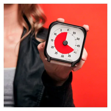 Time Timer Tischuhr mit akustischem Signal, 60 Min., klein, 7,5x7,5 cm