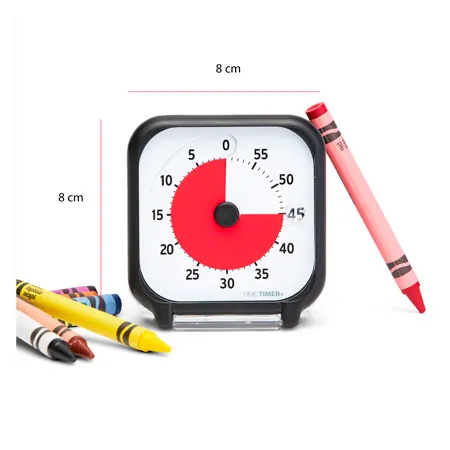 Time Timer Tischuhr mit akustischem Signal, 60 Min., klein, 7,5x7,5 cm