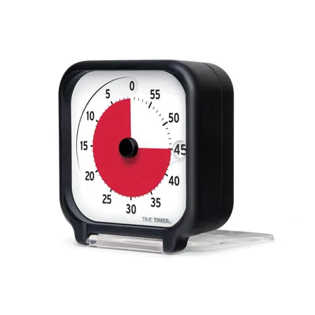 Time Timer Tischuhr mit akustischem Signal, 60 Min., klein, 7,5x7,5 cm