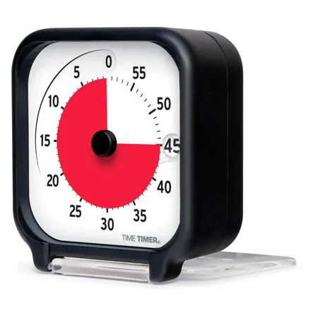 Time Timer Tischuhr mit akustischem Signal, 60 Min., klein, LxB 7,5x7,5 cm