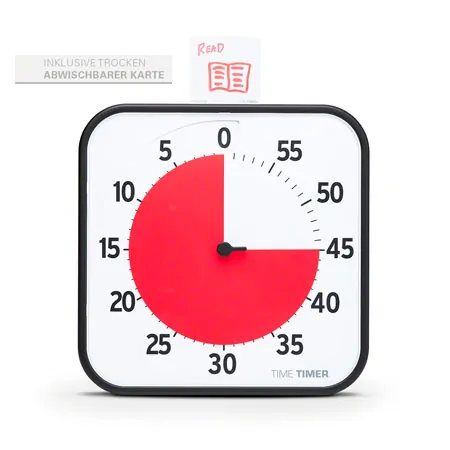 Time Timer Tischuhr mit akustischem Signal, 60 Min., gro, 30x30 cm
