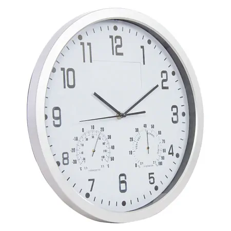 Wanduhr mit Hygro- und Thermometer,  35 cm