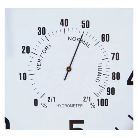Wanduhr mit Hygro- und Thermometer,  35 cm