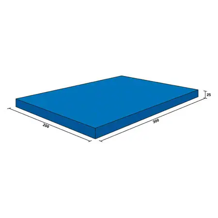 Weichbodenmatte RG 20, 300x200x25 cm