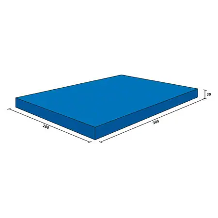 Weichbodenmatte RG 20, 300x200x30 cm