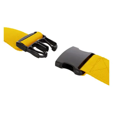 Wandbefestigungsgurt Standard fr Turnmatten 4 m x 50 mm (L x B), mit Schnellsteckverschluss, gelb