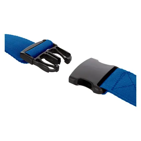 Wandbefestigungsgurt Standard fr Turnmatten 5 m x 50 mm (L x B), mit Schnellsteckverschluss, blau