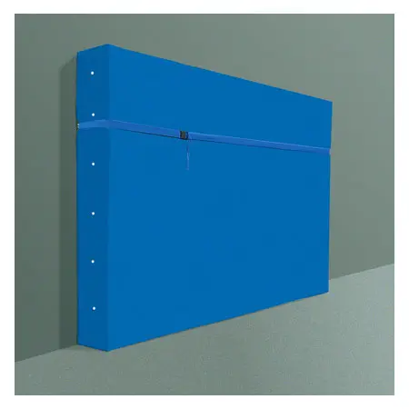 Wandbefestigungsgurt Standard fr Turnmatten 5 m x 50 mm (L x B), mit Schnellsteckverschluss, blau
