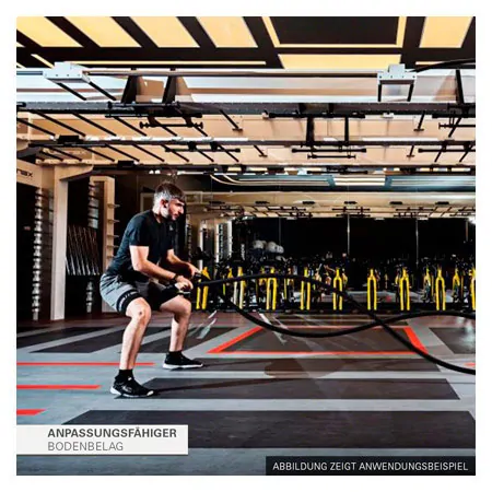 PAVIGYM Fitnessboden fr Cardio-Bereiche Performance+, 100x100x0,5 cm