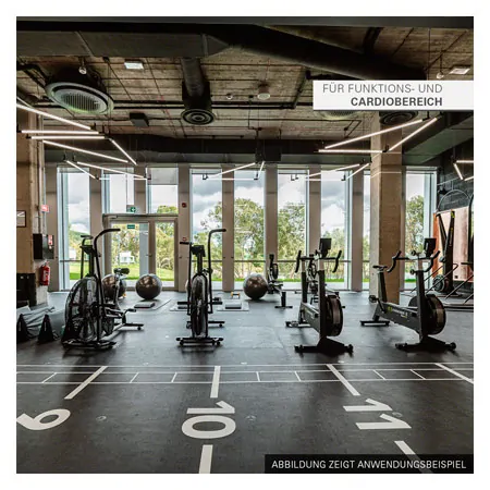 PAVIGYM Fitnessboden fr den Kraftraum Endurance, 100x100x0,7 cm