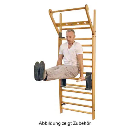 NOHrD Multi-Adapter Eiche Klimmzugbgel und Dipstation fr Sprossenwand