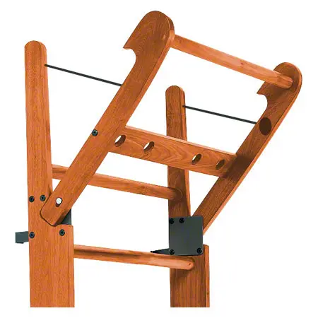 NOHrD Sprossenwand Kirsche, ausklappbar, 14 Sprossen, HxBxT 230x80x13 cm
