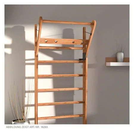 NOHrD Sprossenwand Kirsche, ausklappbar, 14 Sprossen, HxBxT 230x80x13 cm
