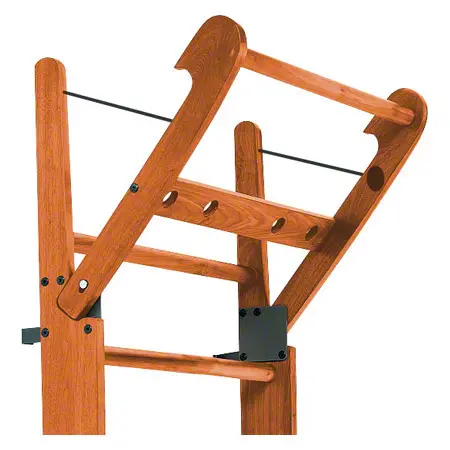 NOHrD Sprossenwand Kirsche, ausklappbar, 10 Sprossen, HxBxT 230x80x13 cm