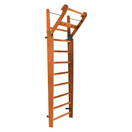 NOHrD Sprossenwand Kirsche, ausklappbar, 10 Sprossen, HxBxT 230x80x13 cm