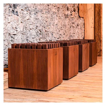 NOHrD Sitzhocker HedgeHock, Nussbaum