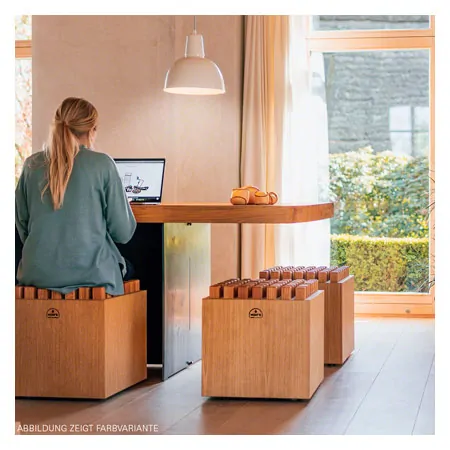 NOHrD Sitzhocker HedgeHock, Nussbaum