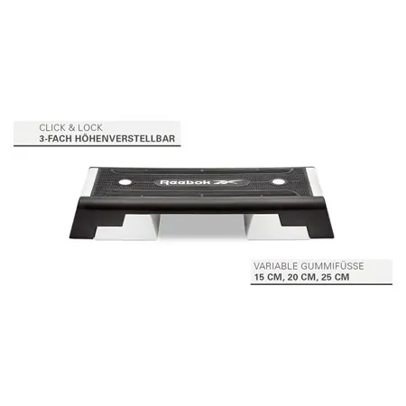 REEBOK Step professional inkl. DVD, schwarz-wei