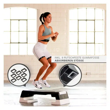 REEBOK Step professional inkl. DVD, schwarz-wei