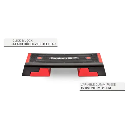 REEBOK Step professional, schwarz-rot