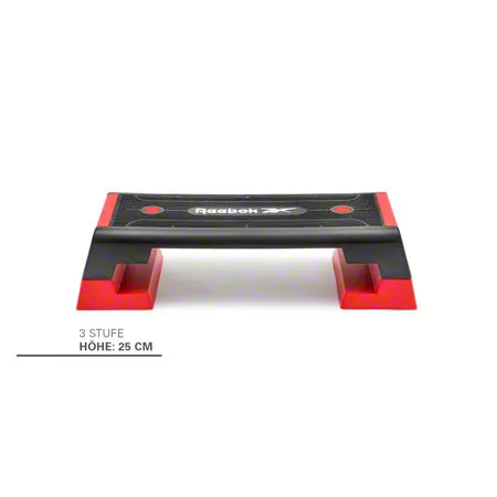 REEBOK Step professional inkl. DVD, schwarz-rot