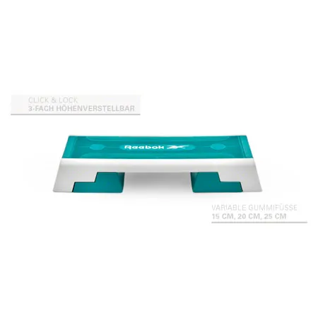 REEBOK Step professional inkl. DVD, wei-trkis