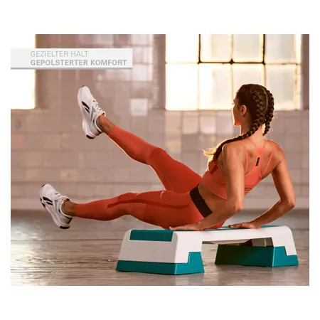 REEBOK Step professional inkl. DVD, wei-trkis