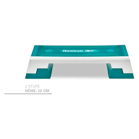 REEBOK Step professional inkl. DVD, wei-trkis