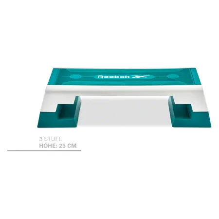 REEBOK Step professional inkl. DVD, wei-trkis