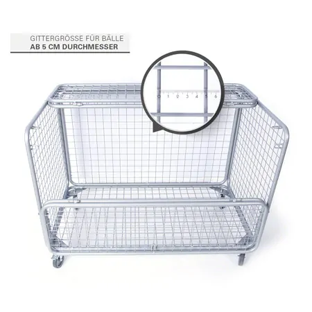 Ballwagen Komfort, 660 l, fahrbar