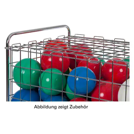 Ballwagen mit Griff und Deckel, 405 L, fahrbar