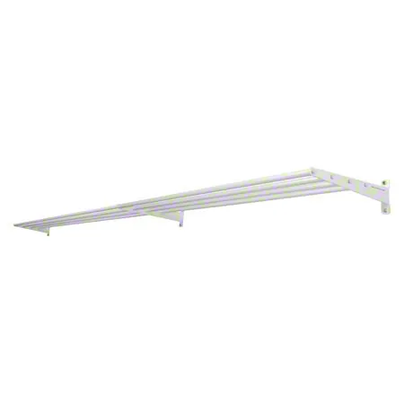 Wandhalterung Set, 350 cm, mit je 4 Auflagestben, Basis- und Erweiterungsmodul, 11-tlg.