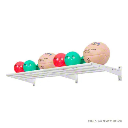Wandhalterung Set, 130 cm, mit mit je 4 Auflagestben, Basis- und Erweiterungsmodul, 11-tlg.