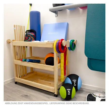 Gymnastik-Ger�tewagen Exklusiv Set, 44-tlg.