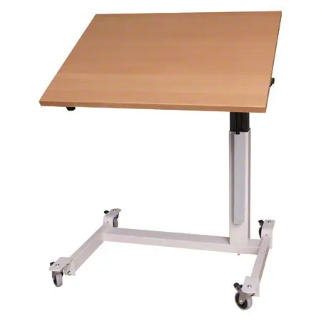 Mckel Sitz- Steharbeitstisch Ergo EP 2, B x T x H 80 x 60 x 62-97 cm, mit Rollen, grau/buche