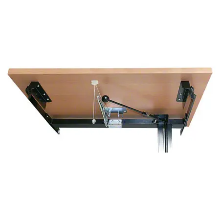 Mckel Sitz- Steharbeitstisch Ergo EP 2, B x T x H 80 x 60 x 62-97 cm, mit Rollen, grau/buche