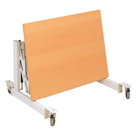 Mckel Sitz- Steharbeitstisch Ergo EP 2, B x T x H 80 x 60 x 62-97 cm, mit Rollen, grau/buche