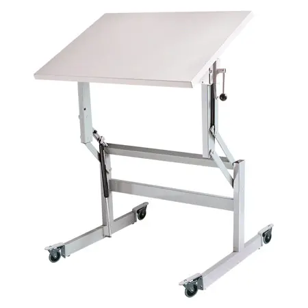 Mckel Sitz- Steharbeitstisch Ergo S72 B x T x H 100 x 70 x 72-122 cm, mit Rollen, grau/grau