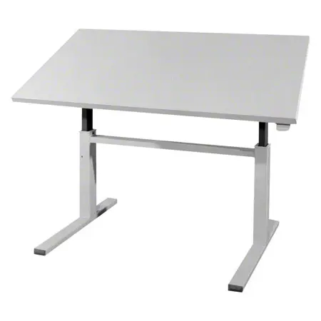 Mckel Sitz- Steharbeitstisch Ergo M2 B x T x H 120 x 70 x 68-112 cm, mit Gleitern, grau/grau