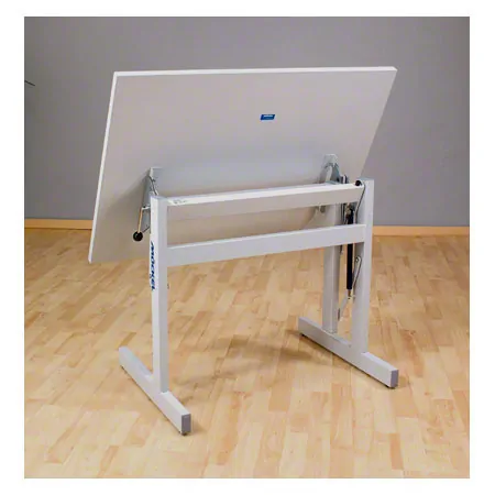 Mckel Sitz-Steharbeitstisch Ergo S72 B x T x H 100 x 70 x 72-122 cm, mit Gleitern, grau/grau