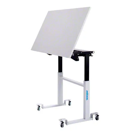 Mckel Sitz-Steharbeitstisch Ergo M 2 B x T x H 120 x 70 x 68-112 cm, mit Rollen, grau/grau