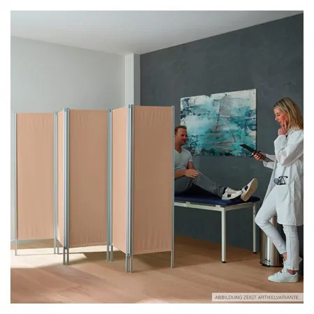 Leichtparavent 5-fl�gelig, HxB 165 x 259 cm