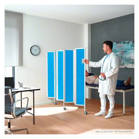 Faltwand flexibel, 3-flgelig, H x B 165 x 90 cm