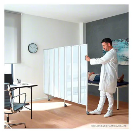 Faltwand flexibel, 3-flgelig, H x B 165 x 90 cm
