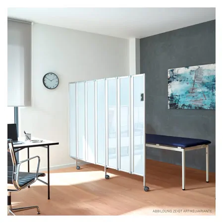 Faltwand flexibel, 3-flgelig, H x B 165 x 90 cm