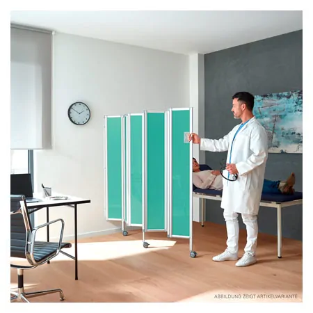 Faltwand flexibel, 3-flgelig, H x B 165 x 90 cm