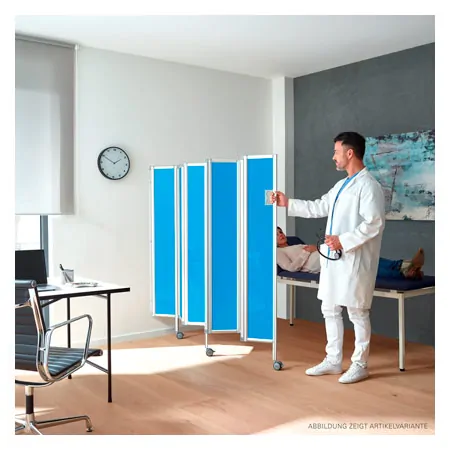 Faltwand flexibel, 5-flgelig, HxB 165x150 cm