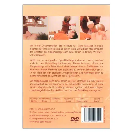 DVD Klangmasse nach Peter Hess - Beauty, Wellness, Selfness, 58 Min.